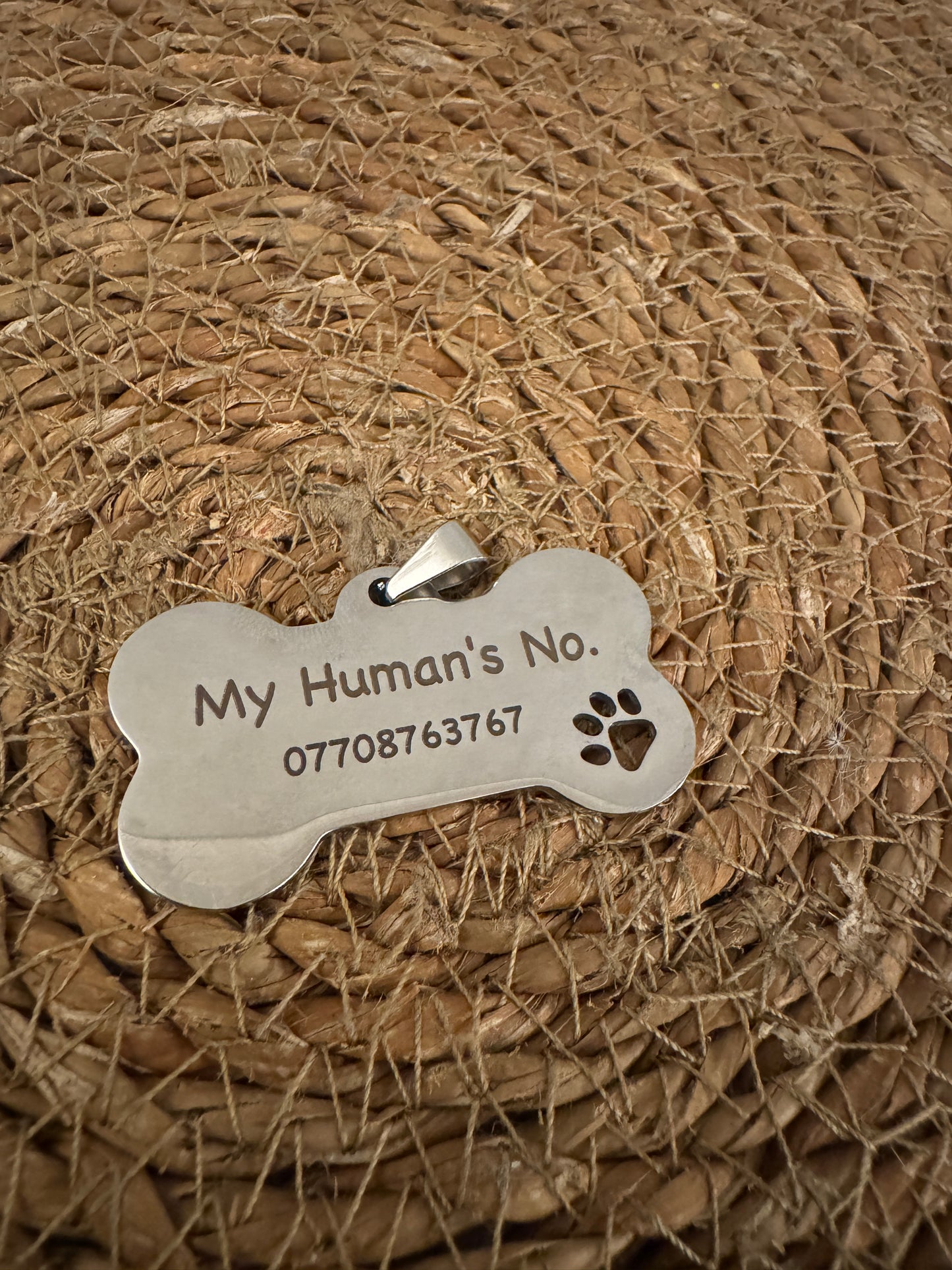 Custom Engraved Pet ID Tag - Bone Shape Dog Tag
