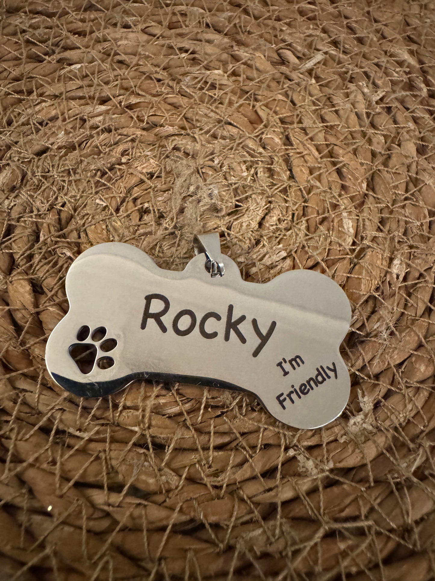 Custom Engraved Pet ID Tag - Bone Shape Dog Tag