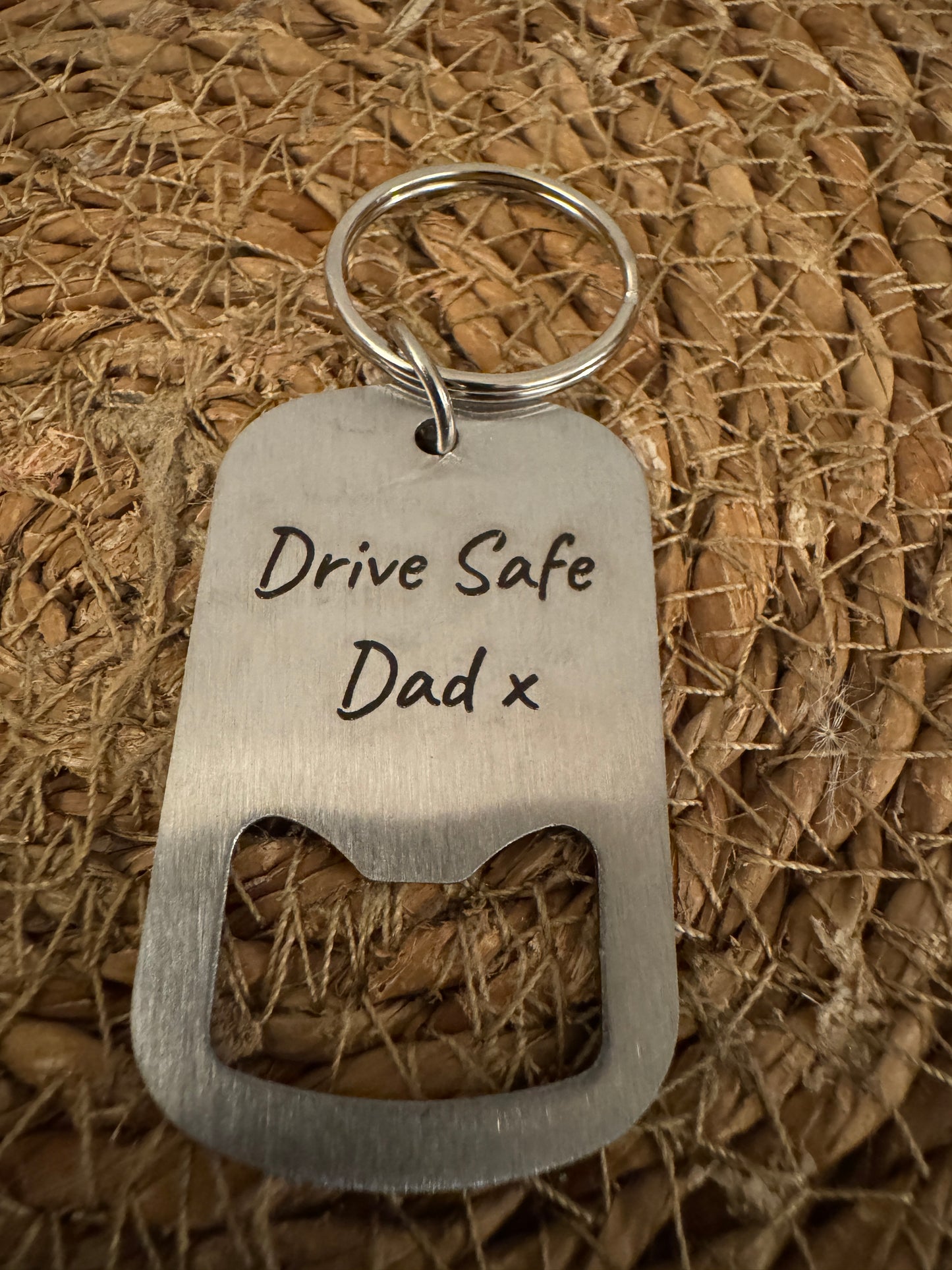 Personalised Metal Bottle Opener Keyring – Custom Engraved