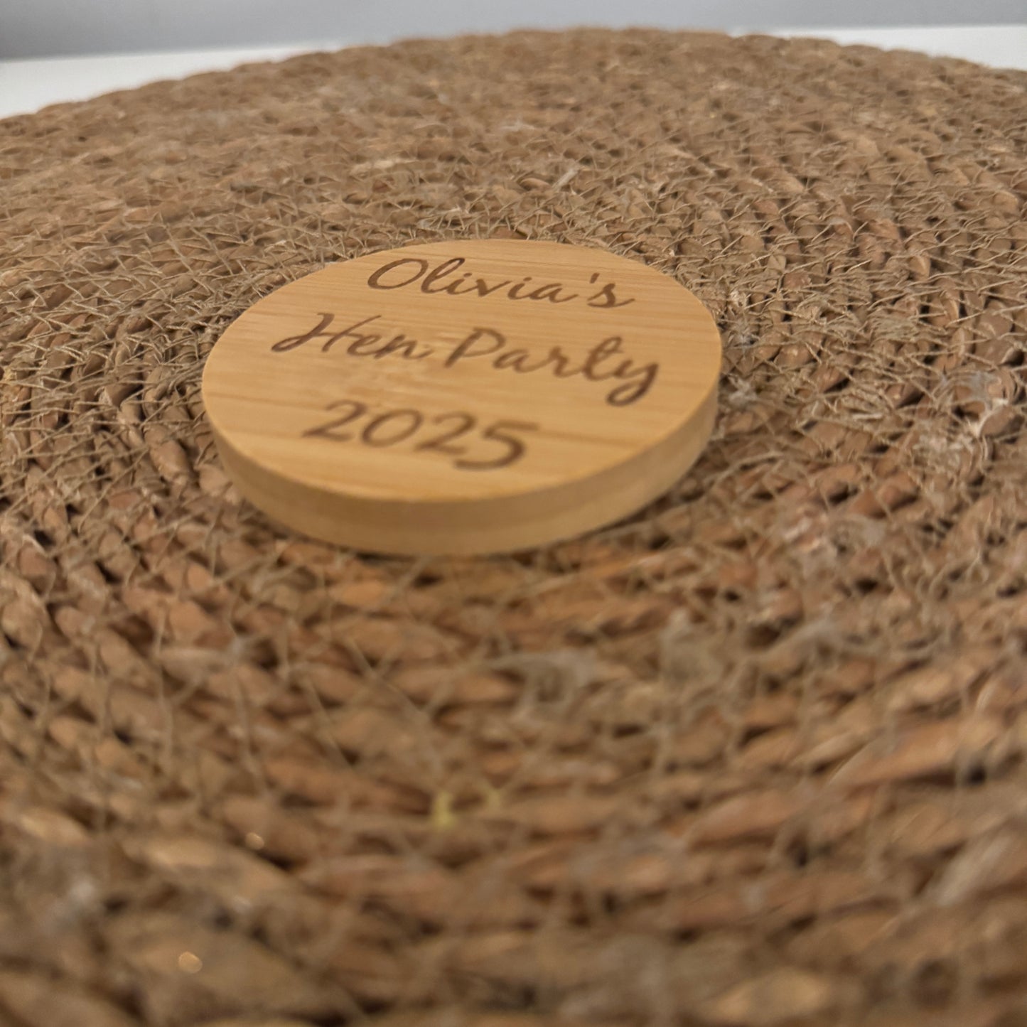 Personalised Wooden Pocket Mirror – Custom Laser Engraved