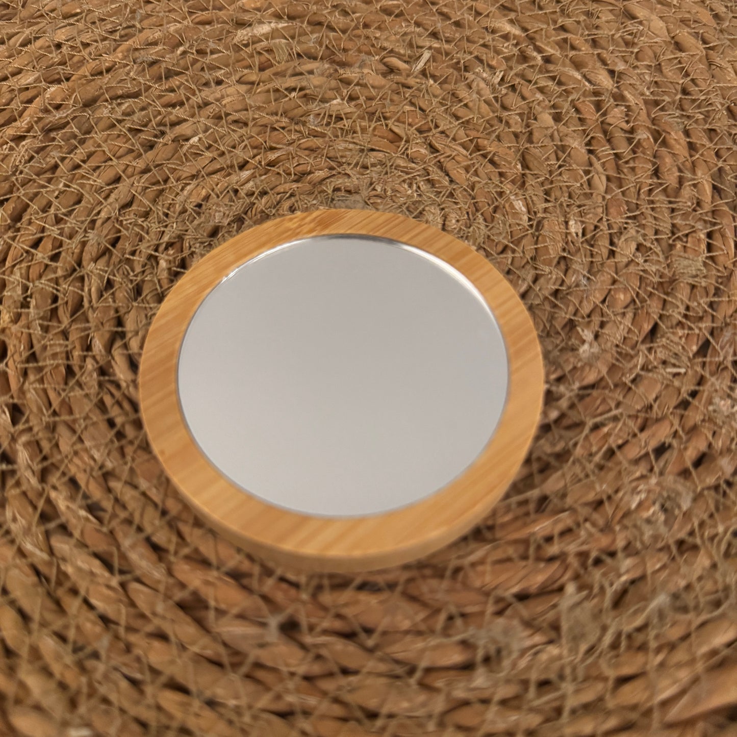Personalised Wooden Pocket Mirror – Custom Laser Engraved