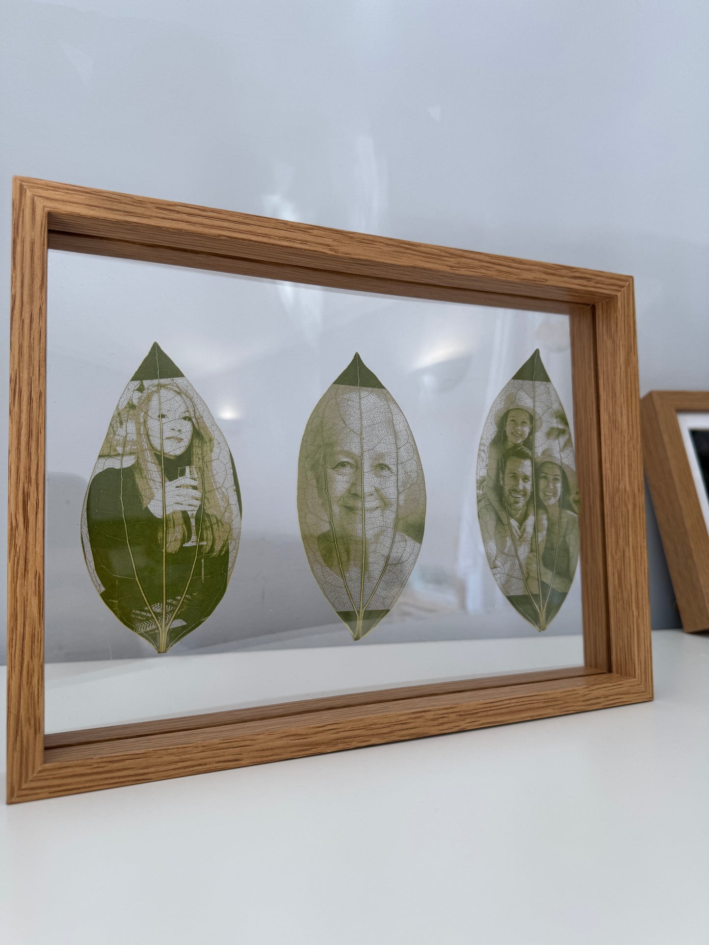 A4 Framed Laser Engraved Leaves