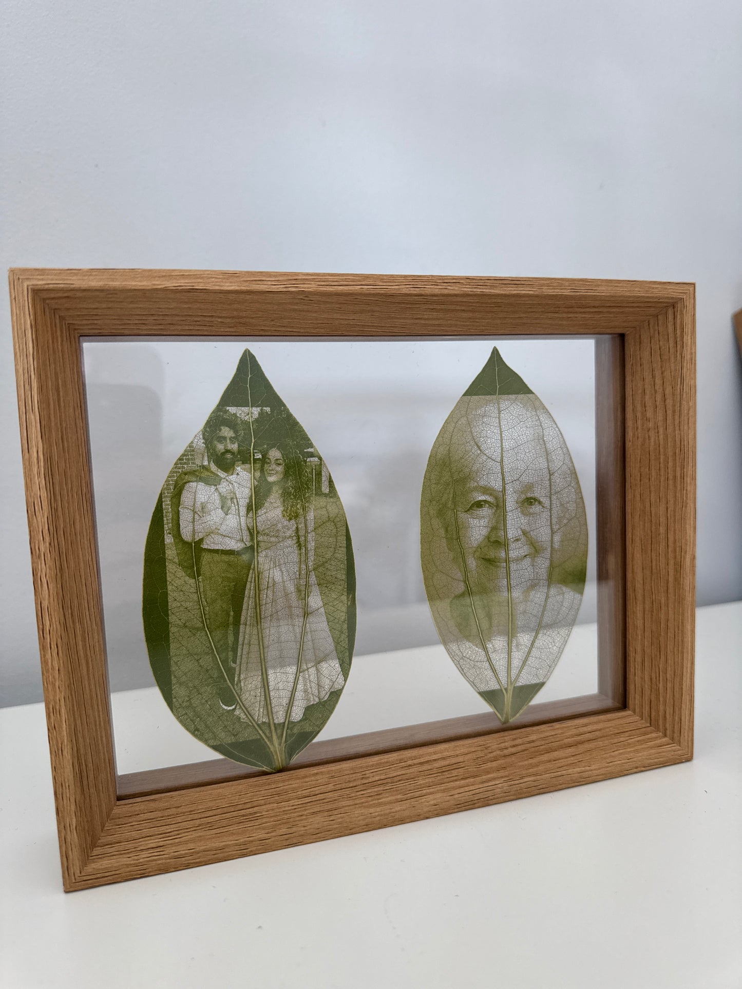 10x8 Framed Laser Engraved Leaves