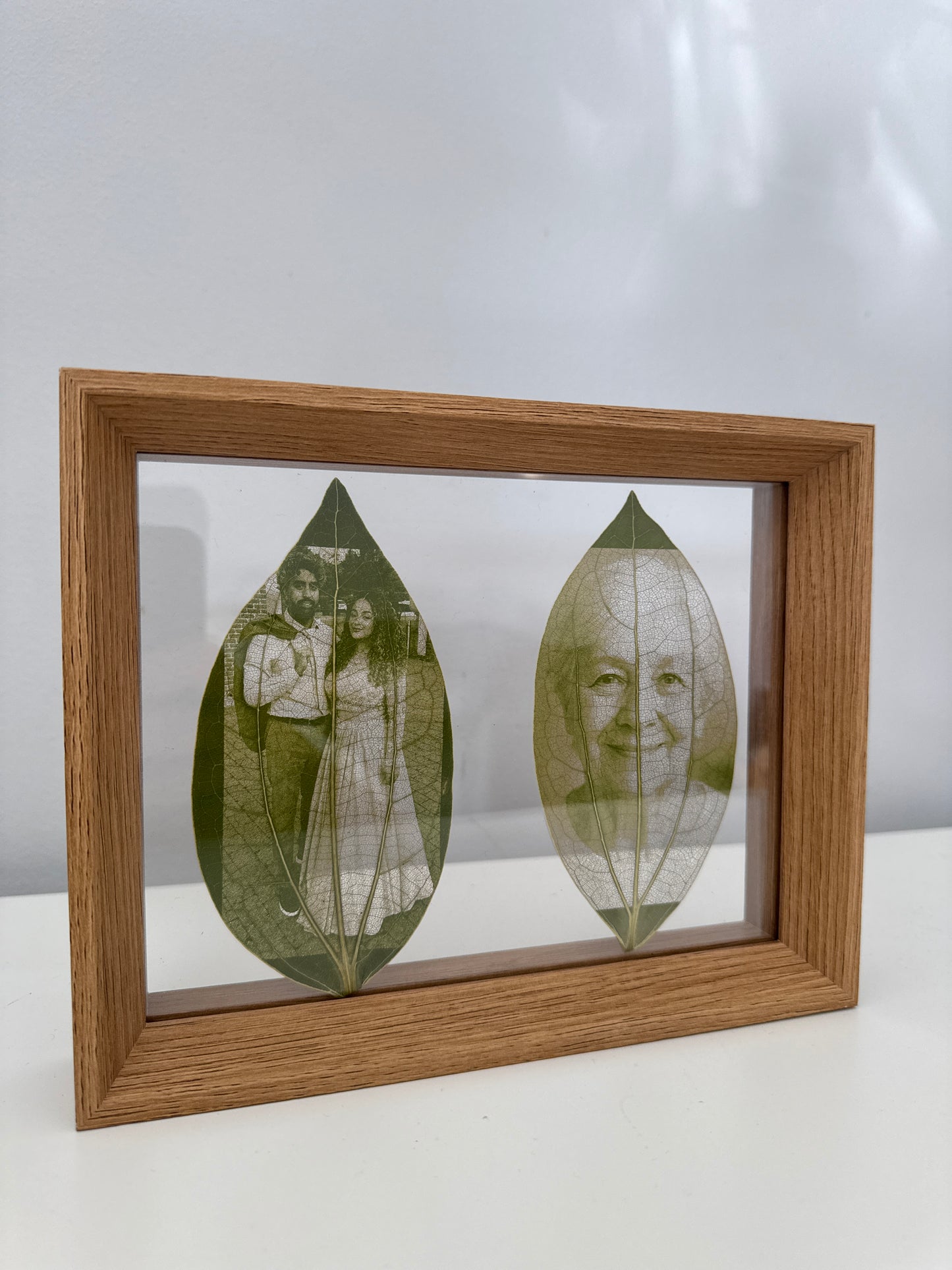 Framed Laser Engraved Leaves