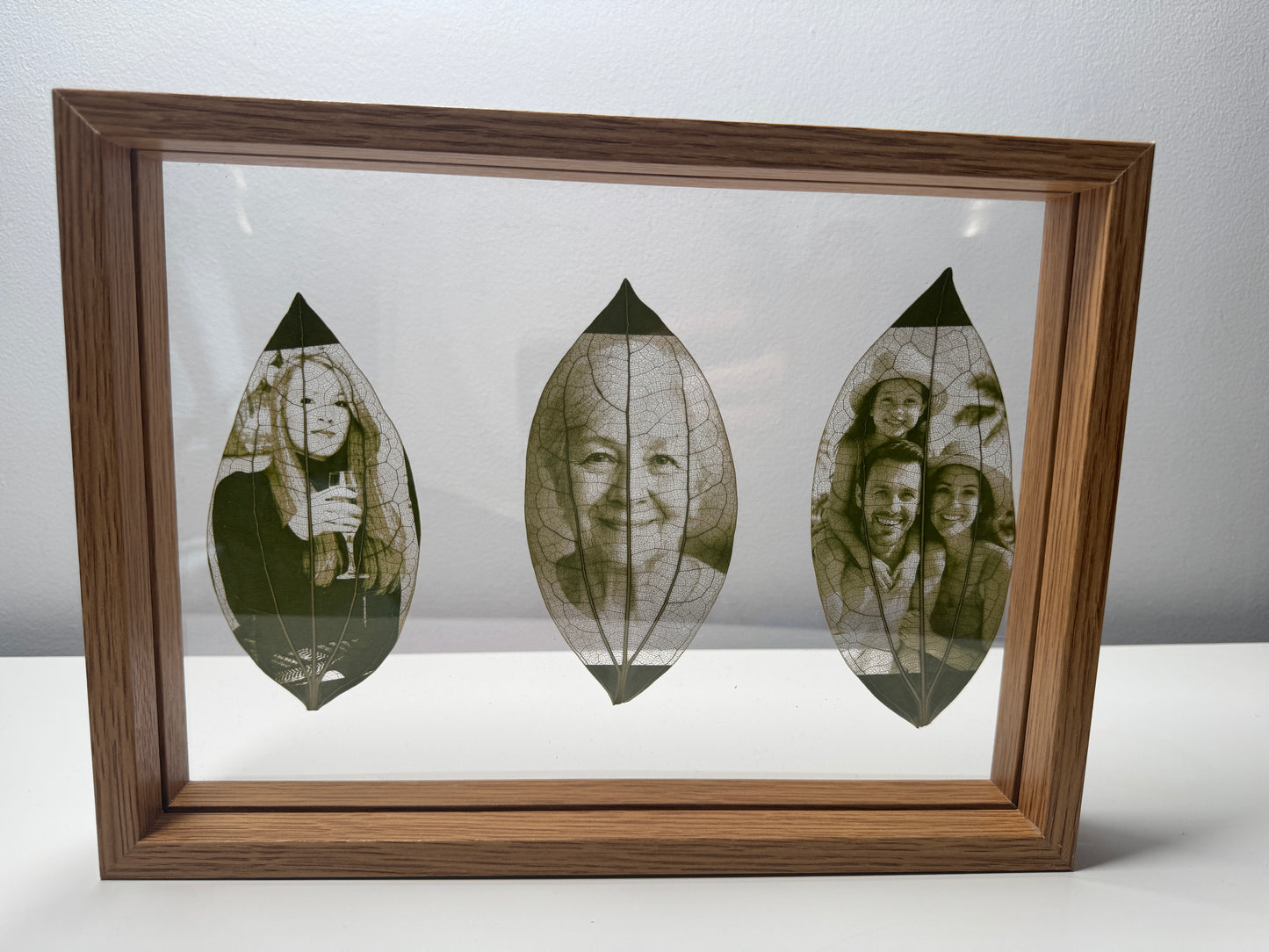 Framed Laser Engraved Leaves