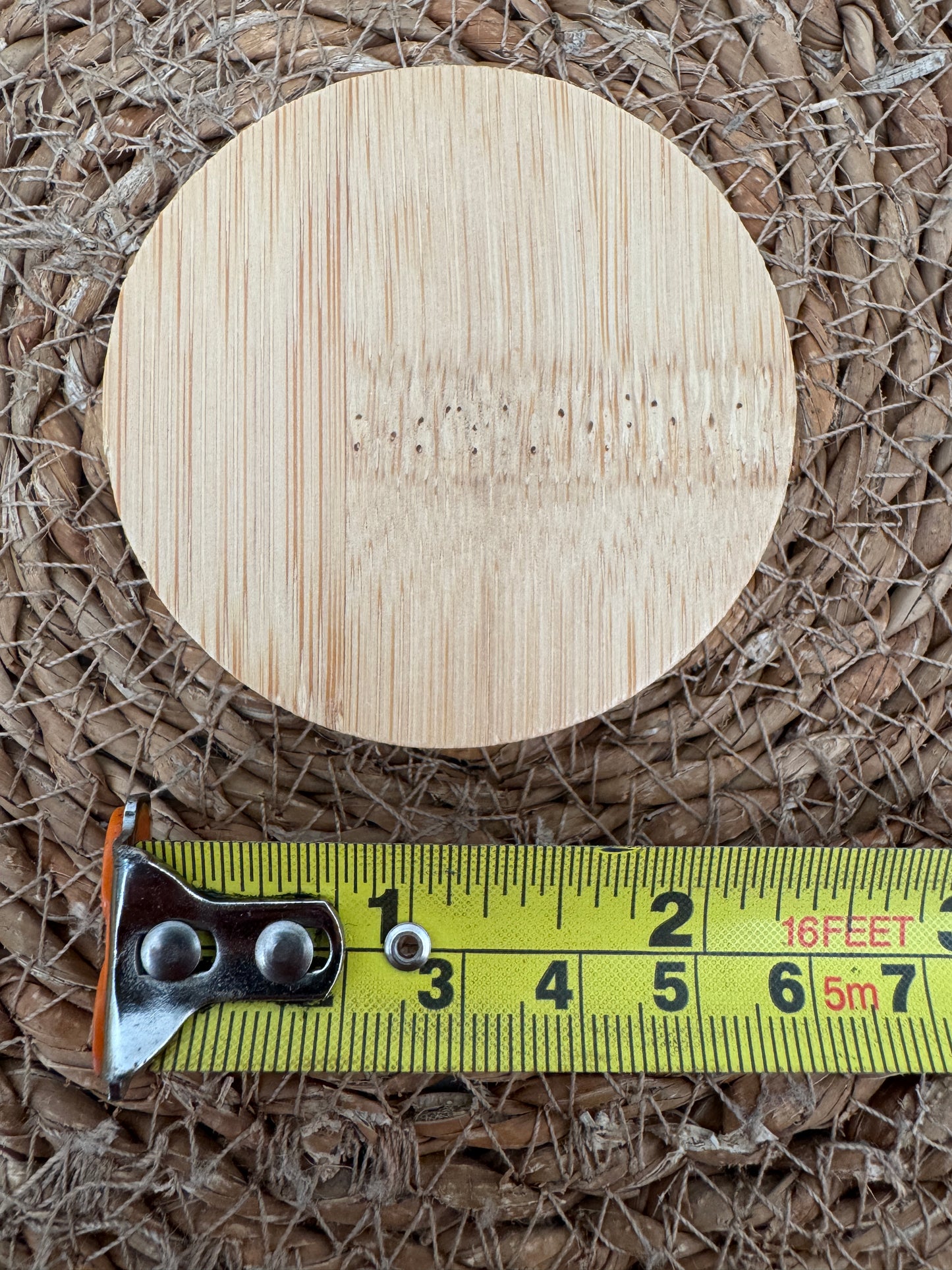 Magnetic Bamboo Bottle Opener – Round Wooden Design