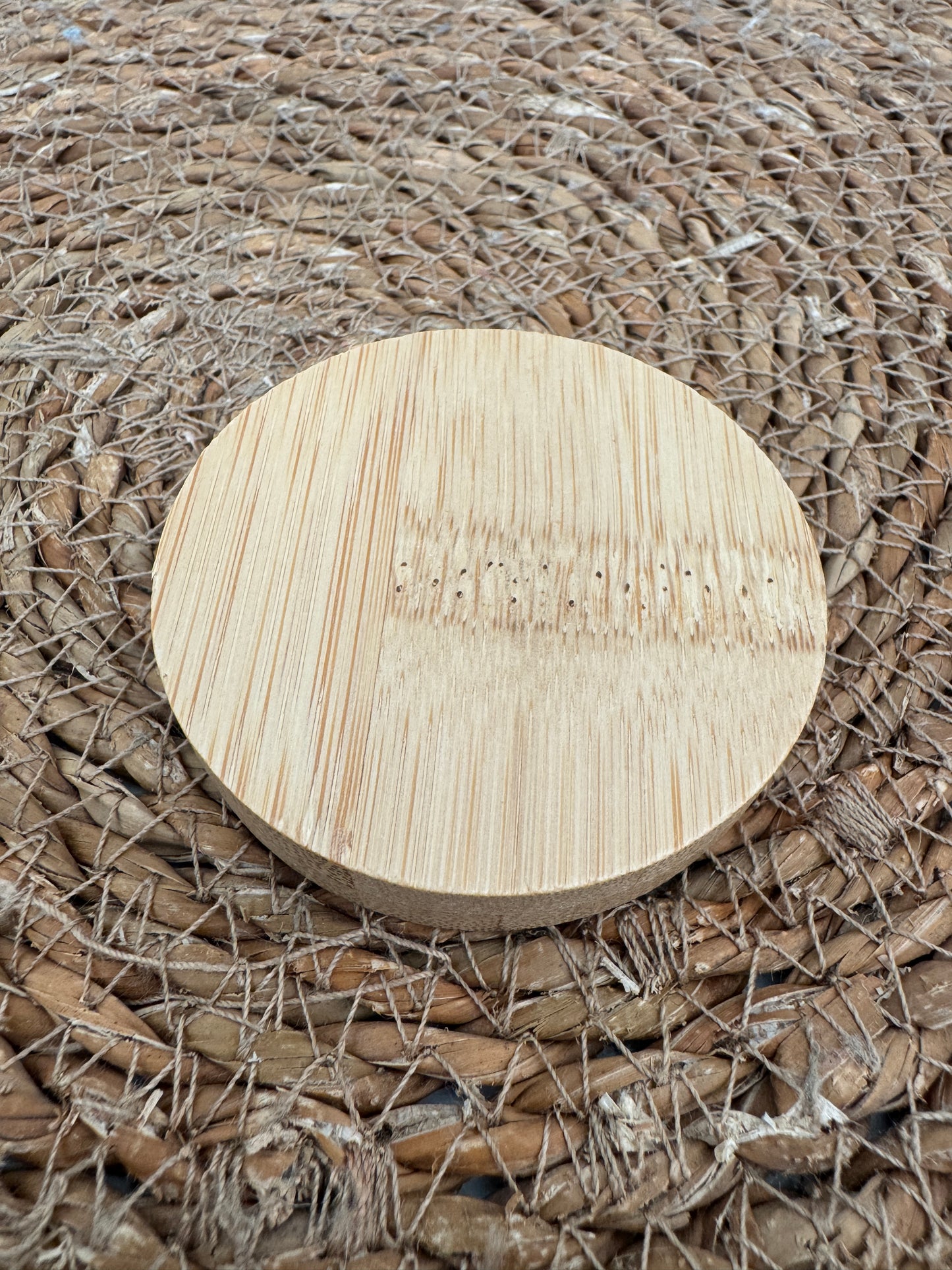Magnetic Bamboo Bottle Opener – Round Wooden Design