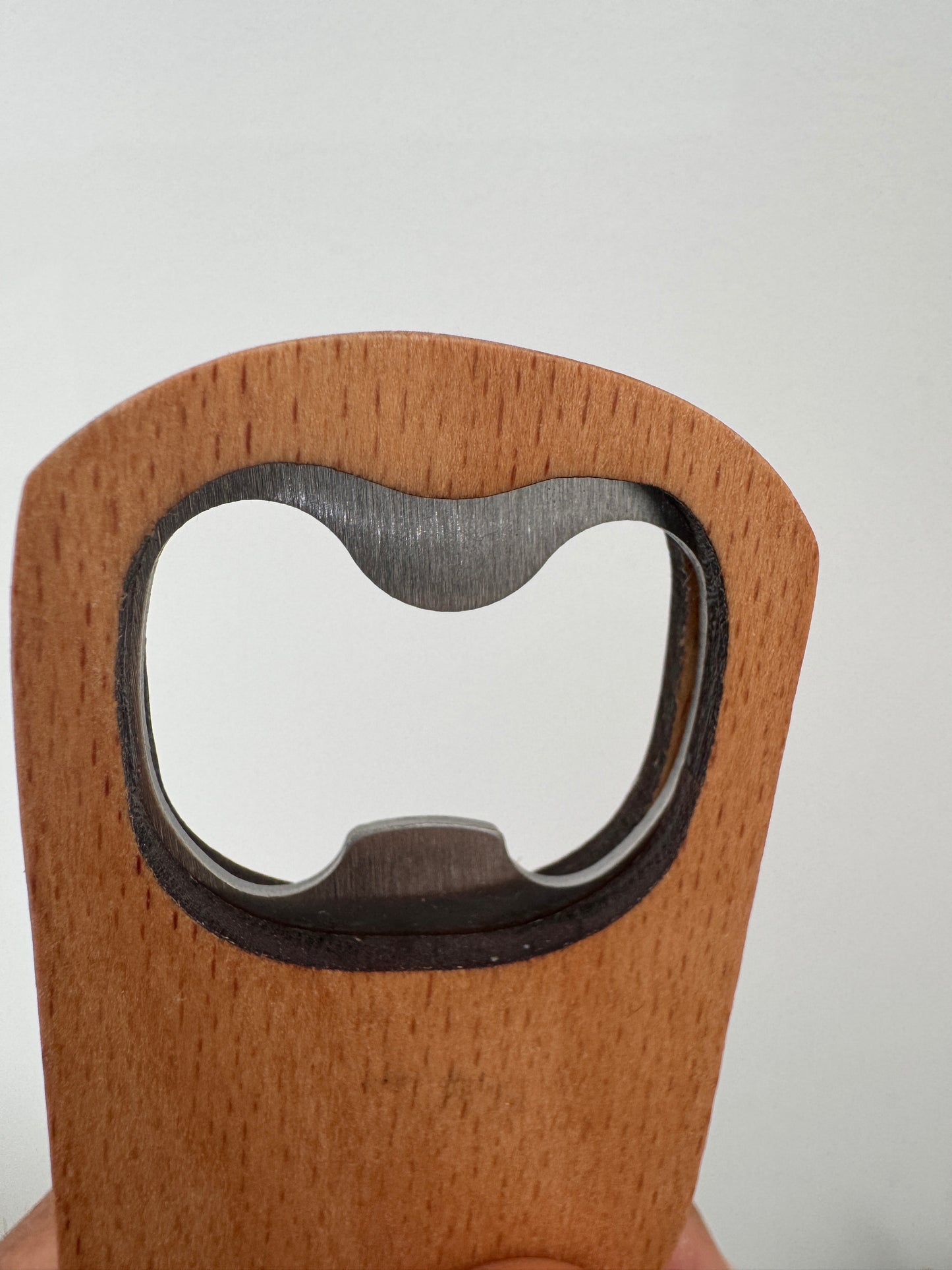 Wooden Bottle Opener Keyring – Compact & Personalisation Ready