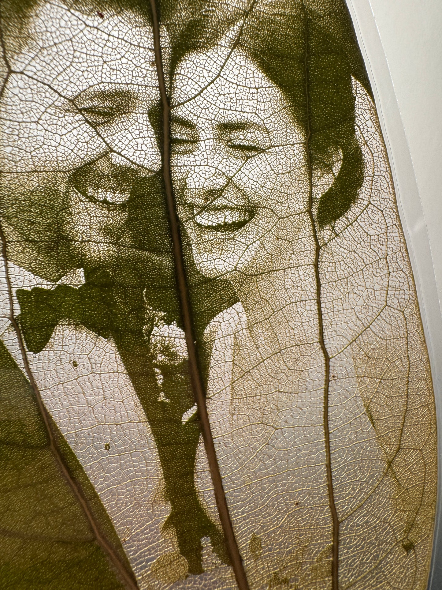 Hanging Laminated Laser-Engraved Leaf Keepsake