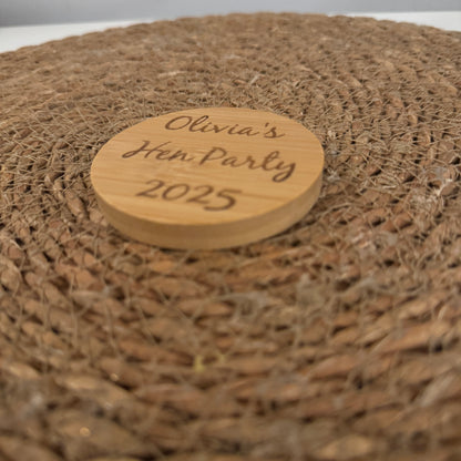 Personalised Wooden Pocket Mirror – Custom Laser Engraved