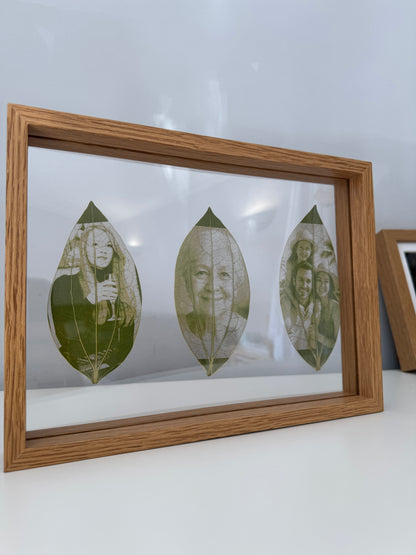 A4 Framed Laser Engraved Leaves