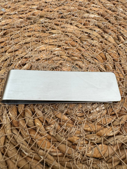 Stainless Steel Money Clip – Slim & Personalisation Ready