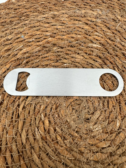 Stainless Steel Flat Bar Bottle Opener – Professional Style