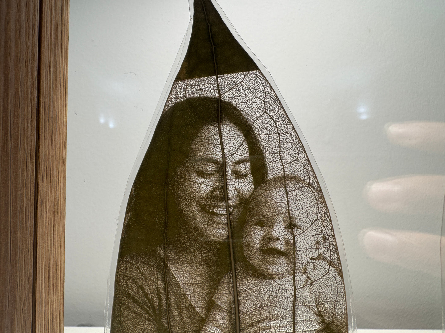 Framed Laser Engraved Leaves