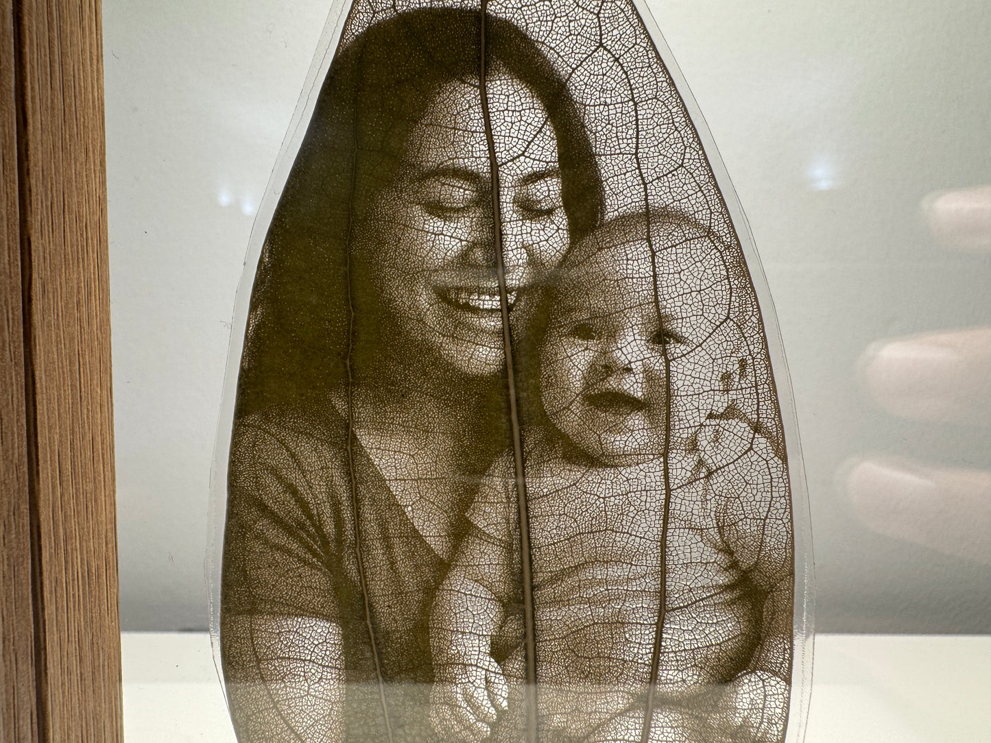 Framed Laser Engraved Leaves