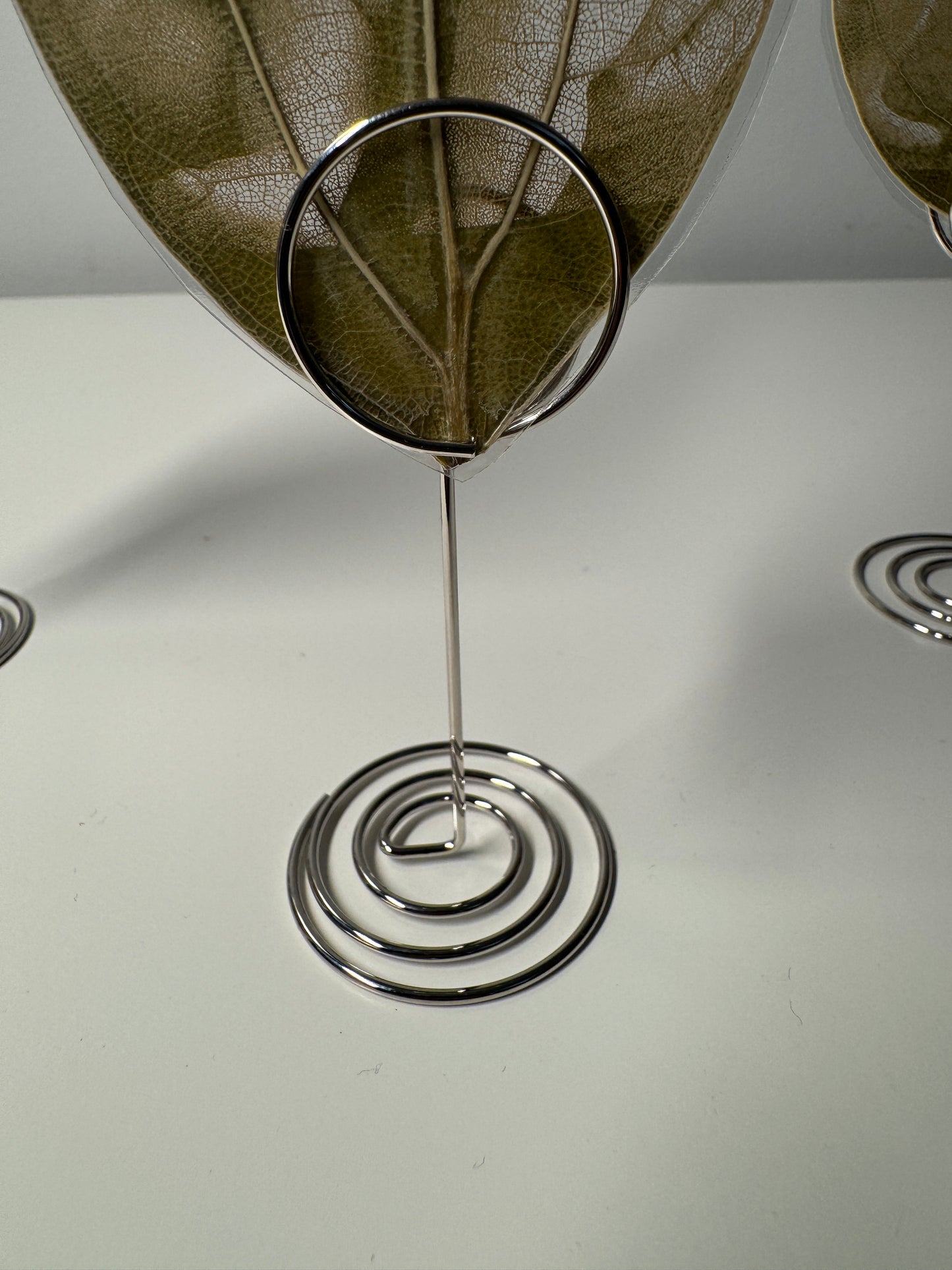 Personalised Laser-Engraved Leaf (Laminated) + Stand